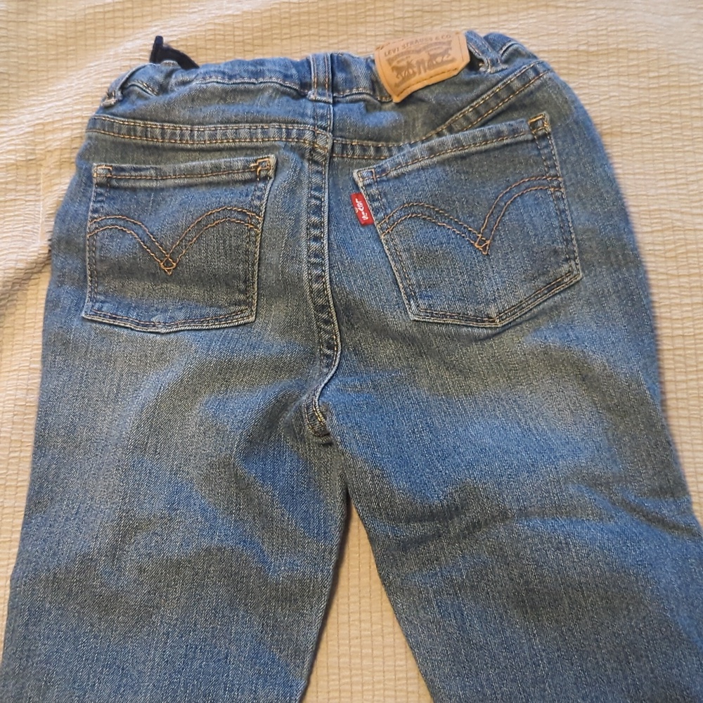 Girls 6X skinny Levi jeans stretchy - Picture 3 of 3